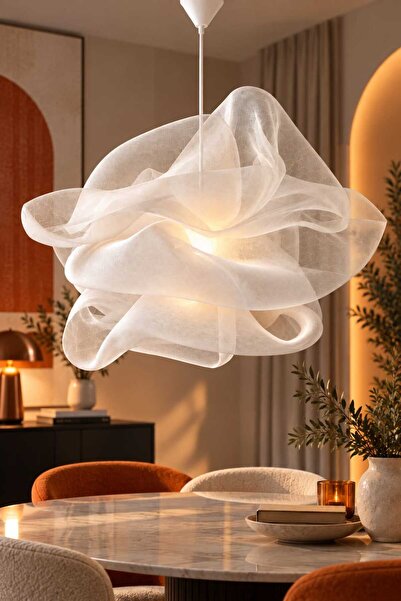 Bubihome Vela Mega Tasarım Modern Tel Avize 55 cm