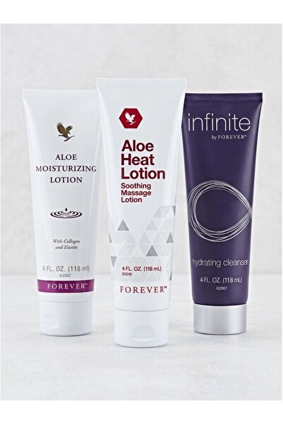 Forever Aloe Moisturizing Lotion & Infinite Hydrating Cleanser & Aloe Heat Lotion