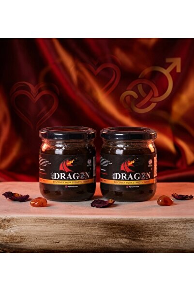Red Dragon 2 Adet TRİBULUSLU,Ginsengli , Çakşır Otlu , Tongkhat ALİ VE ISIRGAN OTLU ATOM Macunu 240 gr x 2 Adet