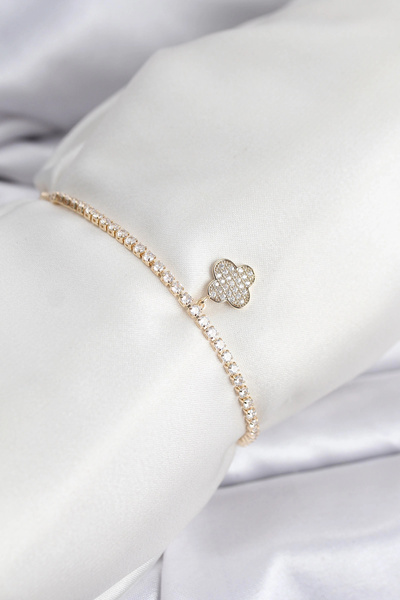Lovesta Home Yonca Model Zircon Stone Gold Color Elevator Waterway Bracelet T...