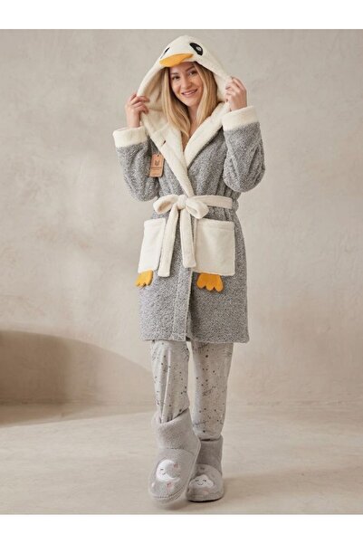 Nuran Tekstil Welsoft Plush Bathrobe/ Dressing Gown