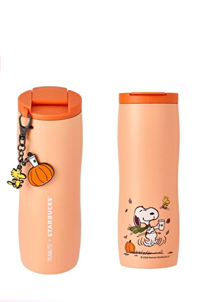 Starbucks Snoopy Peanuts Paslanmaz Çelik Termos Yavruağzı 473ml - Limited Edition