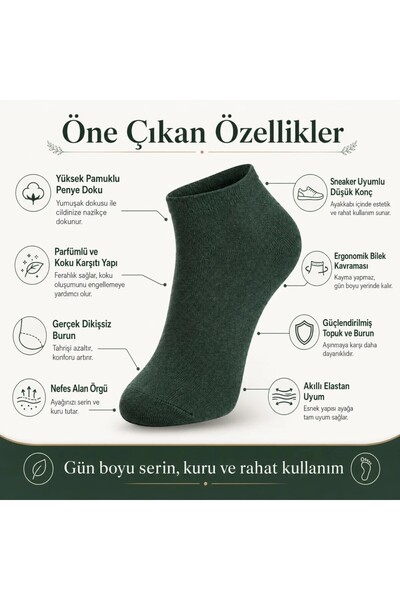 Generic Brand جوارب قطنية للرجال 5 قطع 39-44 |   حذاء رياضي بدون خياطة عند ال...