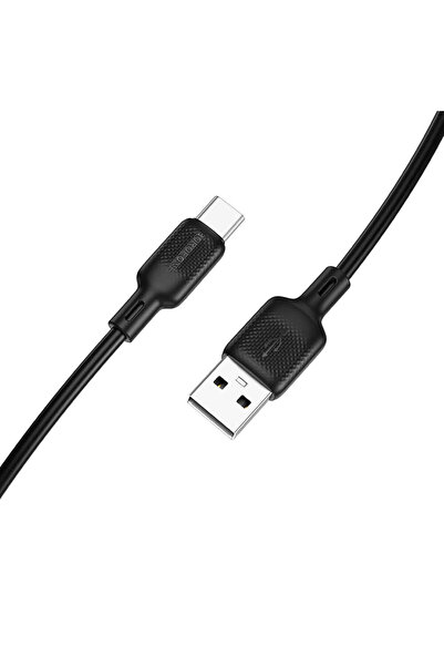 Borofone Cablu de date Seria Lenny (BX113), USB la Type-C, Silicon, 3A, 2m, N...