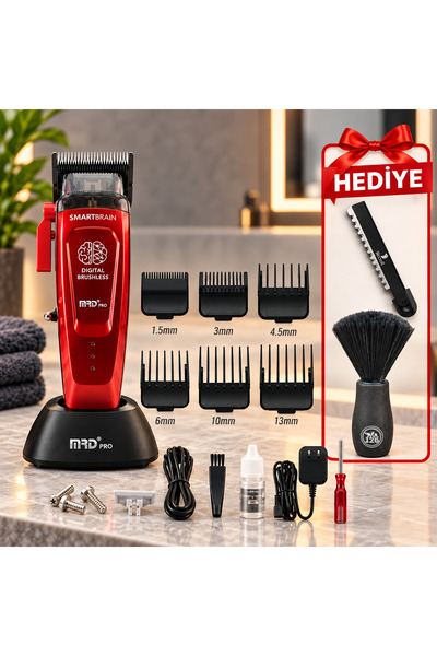MRD PRO MRD HC-90 Pro SmartBrain Siyah Profesyonel Saç Tıraş Makinesi