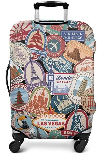 KASTWAVE Luggage Cover, Washable Suitcase Cover, Anti-scratch Suitcase Protec...