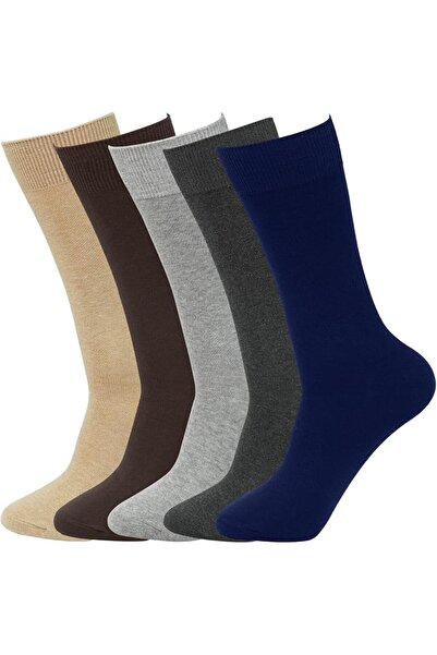 GENERAL Men's Cotton Business Dress Socks 5 Pairs