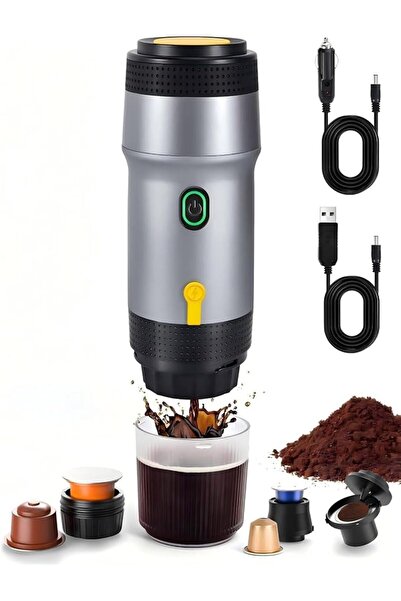 KASTWAVE Portable Electric Espresso Machine 3-in-1 Travel Coffee Maker with Q...