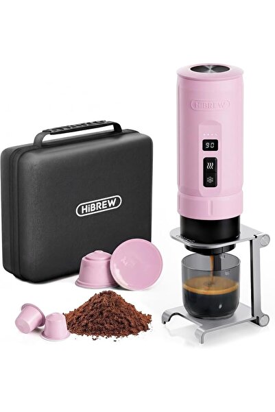 HIBREW H4C Explorer Portable Electric Espresso Maker, NS Pods & Grounds