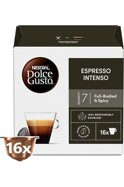 NESCAFÉ DOLCE GUSTO Nescafe Dolce Gusto Espresso Intenso Coffee, 16 Capsules...