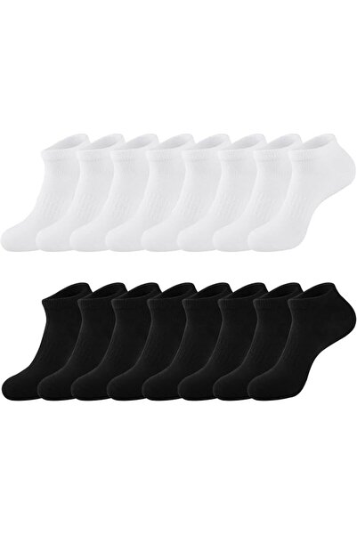 OriTi 8 Pairs Ankle Socks for Men Women Size 36-43 Thick Cotton Non Slip No S...