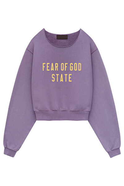 FEAR OF GOD ESSENTIALS Women's Short Cut Thick Fleece Sweatshirt