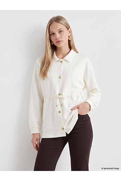 LC Waikiki Rmz Gi̇yi̇m Farkiyla Modal Blended Women's Shirt Jacket