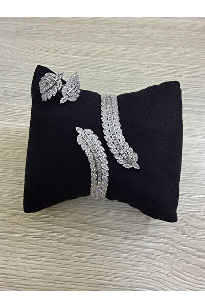 miral High Quality Diamond Precision Zircon Bracelet and Ring Set (Open Size ...
