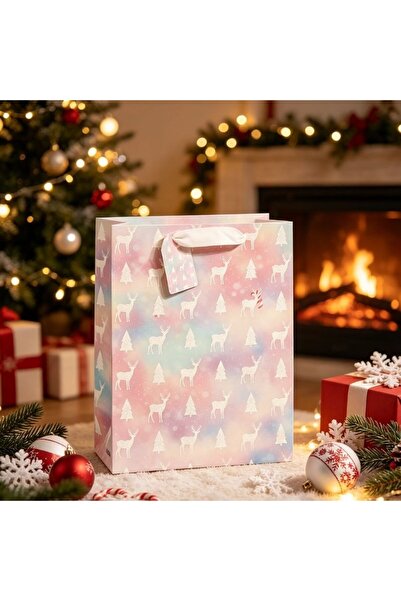 idei Portable decorative gift bag for winter holidays, dimensions 18×10×23 cm...