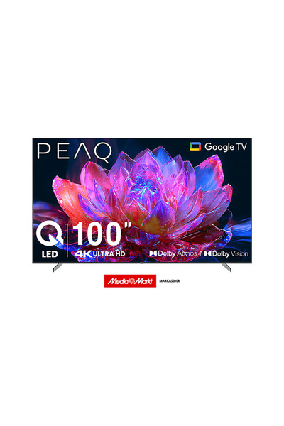 PEAQ 100Q80 100 inç 254 Ekran Google 4K Ultra HD QLED TV