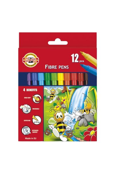 Koh-i Noor Set 2 x 12 Markere Scolare Colectia Bees