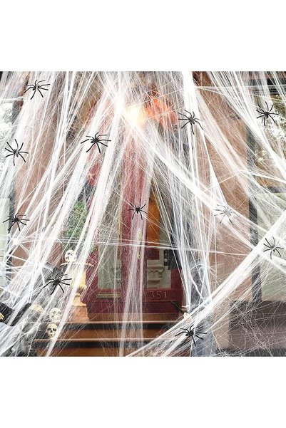 VUCATIN Halloween Spider Web, Halloween Decoration Set with 1000 sqft Stretch...