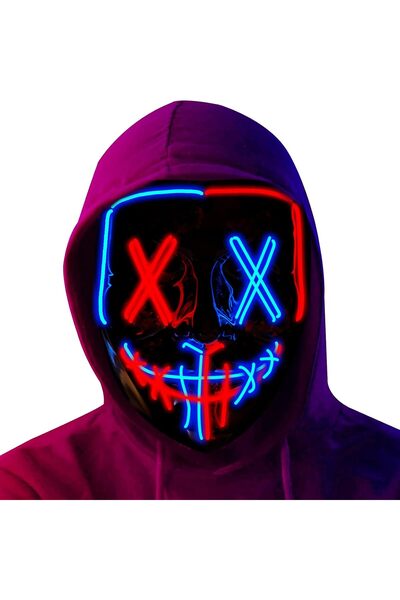 Generic Poptrend Halloween Mask LED Light up Mask Scary mask for Festival Cos...