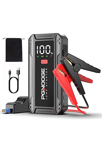 PGNOOGE 26800mAh 6000A Car Jump Starter (Up to ALL Gas/10 L Diesel), 12 V Car...