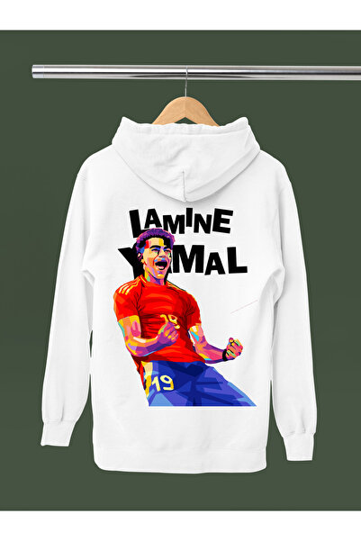 MAGORS Lamine Yamal Printed Cotton Long Sleeved 3-Yarn Hooded Sweatshirt