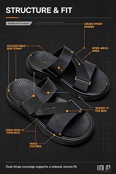 Elite Foot Hub شباشب منزلية مريحة للرجال والنساء | تصميم بدون رباط، نعل سميك ...