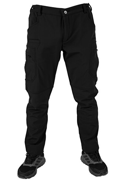 CLİMENJERO Erkek KIŞLIK 4 Yöne Esneyen Likralı Softshell Outdoor Taktik Trekk...