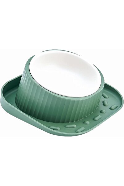 EXCEFORE Elevated Cat Bowls - Wide-Neck, Anti-Spill, Tall, Tilted, Protects P...