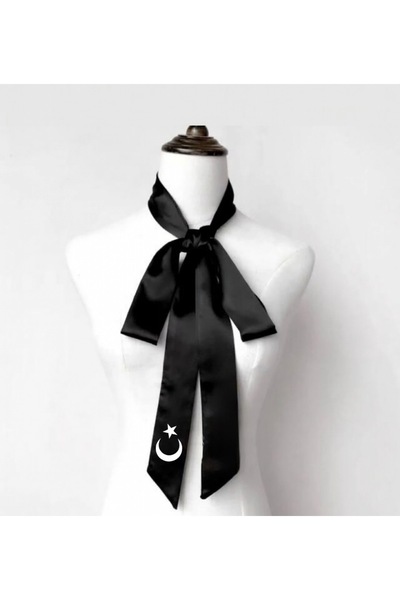 quella atelier Moon and Star Embroidered Tie - Scarf