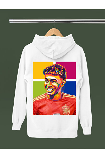 MAGORS Lamine Yamal Printed Cotton Long Sleeved 3-Yarn Hooded Sweatshirt
