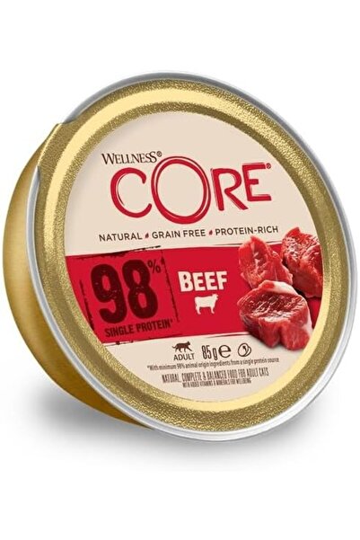 Wellness Core طعام رطب للقطط بنسبة 98% بروتين أحادي من لحم البقر 85 جرام