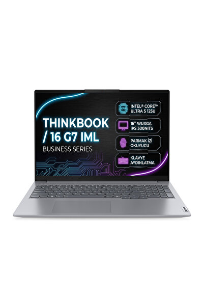 LENOVO ThinkBook 16 G7 IML Intel Core Ultra 5 125U 16GB 512GB SSD 16" W11P La...