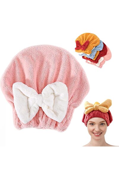 Arabest 4Pcs Super Absorbent Microfiber Hair Towel Wrap,Quick-Drying Hair Tur...