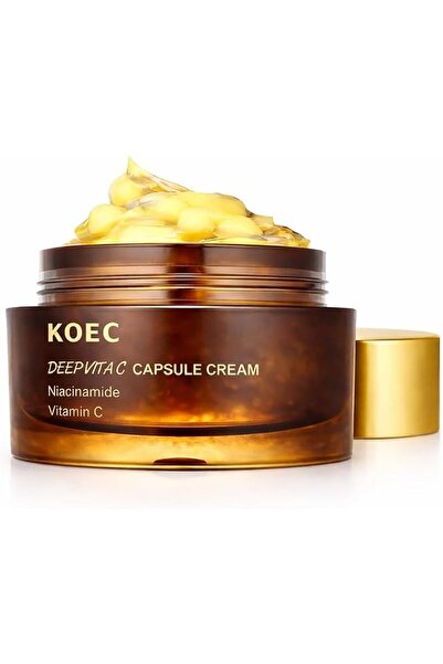 KOEC Vitamin Capsule Brightening Cream with Niacinamide & Vitamin C – Hydrati...