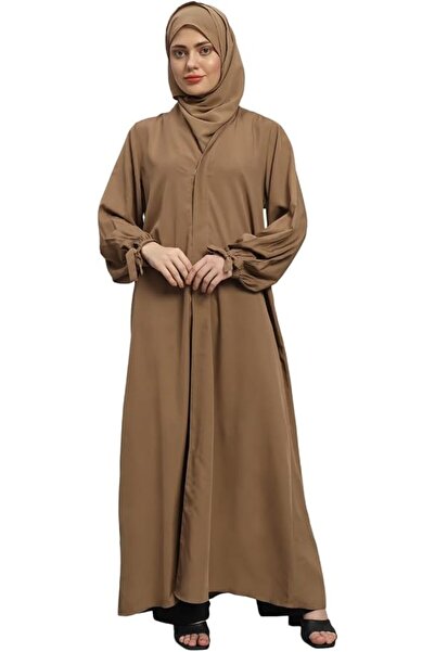styleville.in عباءة نسائية سادة مع حجاب