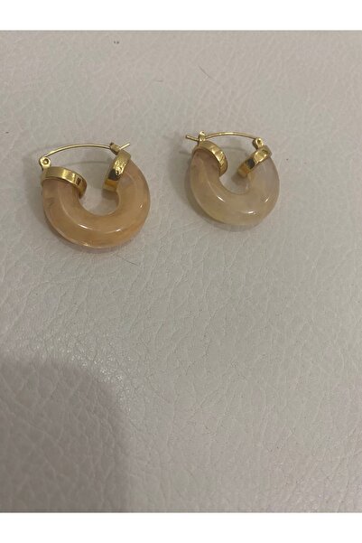 Kadın gold renk halka küpe