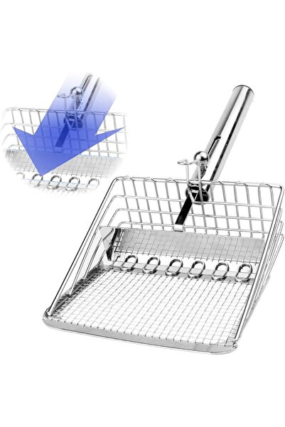 Bukela Stainless Steel Cat Litter Scoop with Two Working Modes, Metal Sturdy ...
