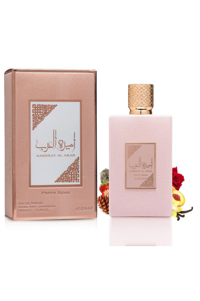lattafa Asdaaf Ameerat Al Arab Prive Rose Eau de Parfum, 100ml - Πολυτελές Αν...