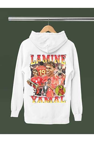 MAGORS Lamine Yamal Printed Cotton Long Sleeved 3-Yarn Hooded Sweatshirt