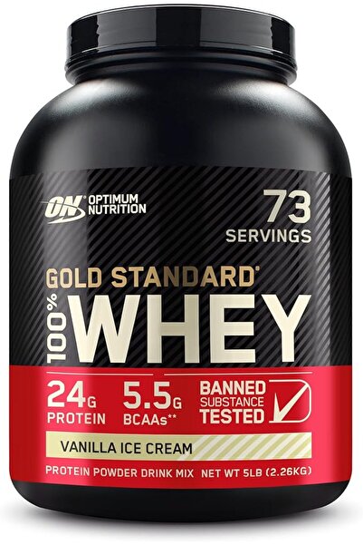 Optimum Nutrition (ON) Gold Standard 100% Whey Protein Powder Primary Source ...