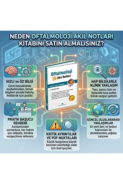 Güneş Tıp Kitabevleri Oftalmoloji Akıl Notları Güncel 2. Baskı