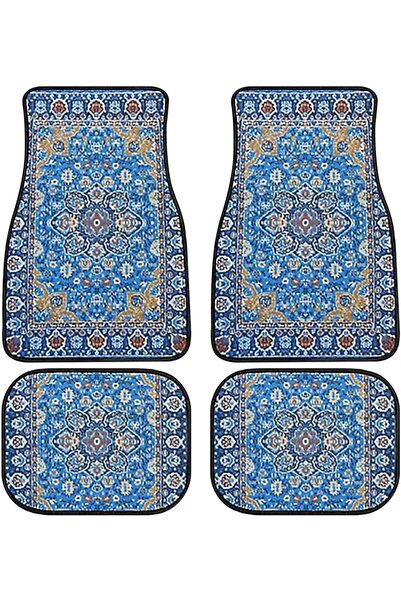 URbazaar 4 قطع من سجاد الأرضية الفاخر المصنوع من البوليستر للسيارات وسيارات ا...