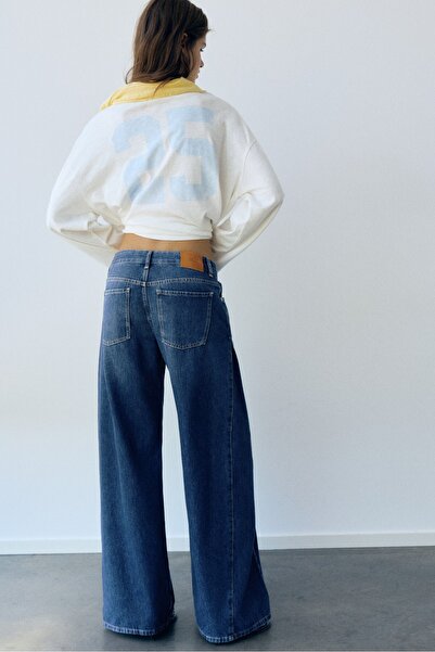 Pull & Bear Geniş paça jean