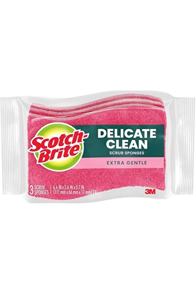 Scotch Brite Scotch-Brite Delicate Care Non Scratch Cellulosic Scrub Sponge, ...