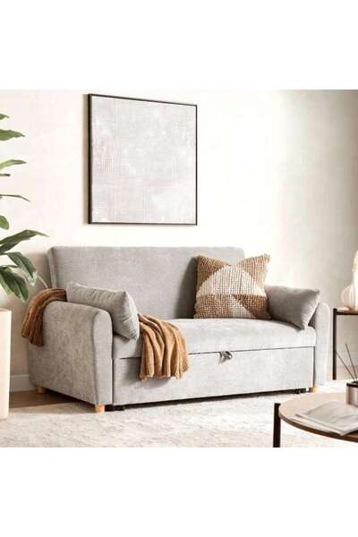 PAN HOME أريكة سرير مريحة - رمادية