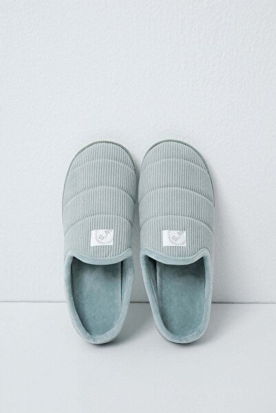 Women'secret Green padded sole slippers