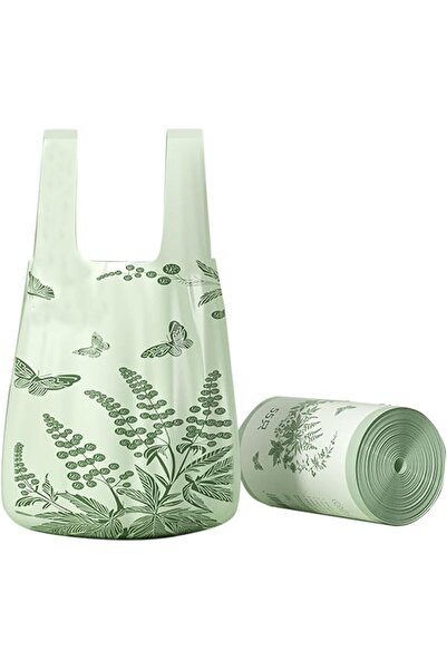 KASTWAVE Small Trash Bags 4 Gallon, 55 Counts Green Garbage Bags, 1.1 Mil Thi...