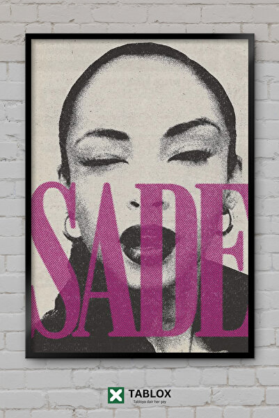 TABLOX Singer of Simple Music Pink Retro Vintage Portret Ramă Decorativă MDF ...