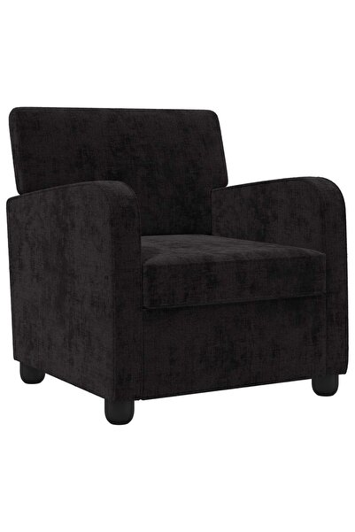 vidaxl Fotoliu Negru Chenille