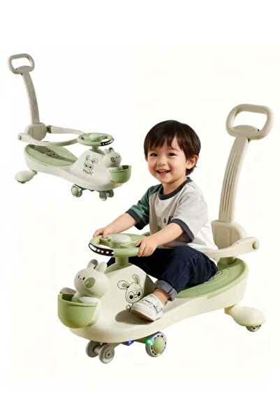 Generic Kids' Twist Car Ride Toy for Children Aged 2-6 Swing Car With Lights ...